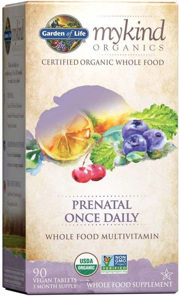 Garden of Life mykind Organics Prenatal Vitamins - 90 Tablets, Prenatal Once Daily Whole Food Vit... | Amazon (US)