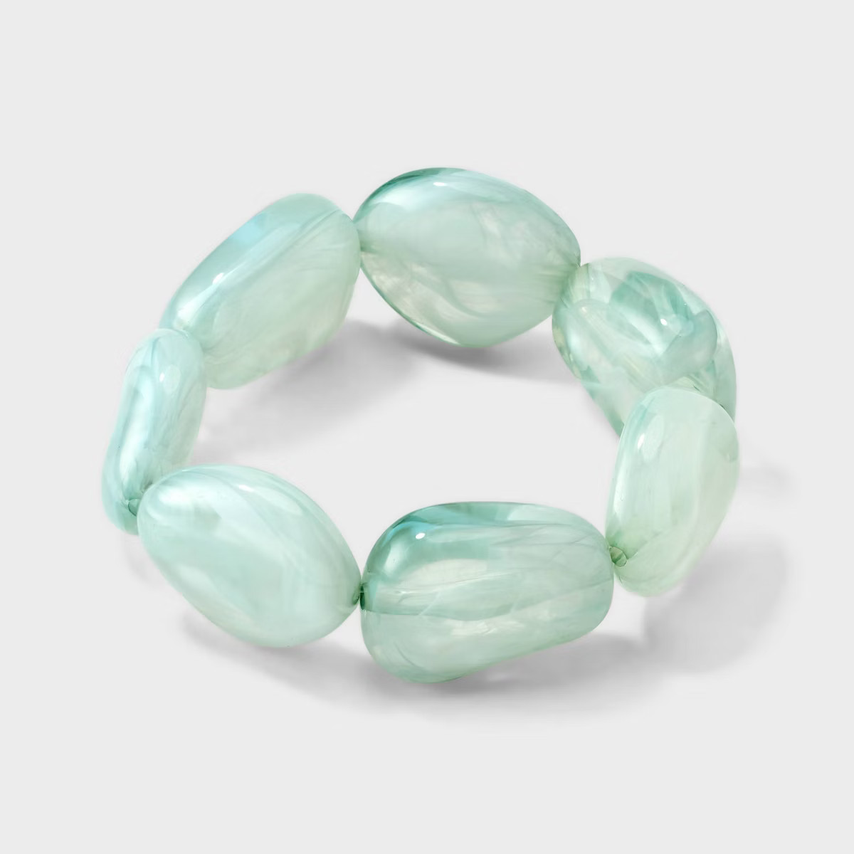 Marbled Resin Stretch Bracelet - A New Day Green | Target