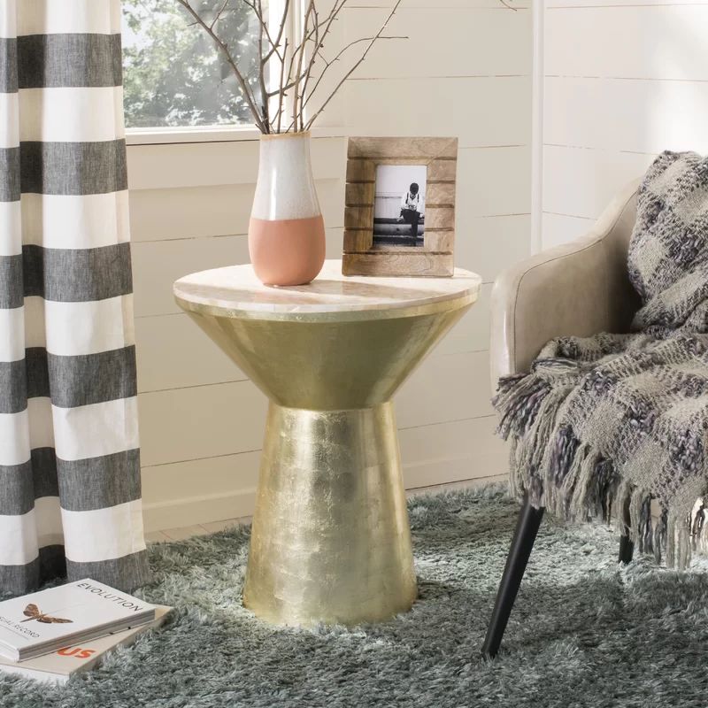 Luci 22.4'' Tall Drum End Table | Wayfair North America