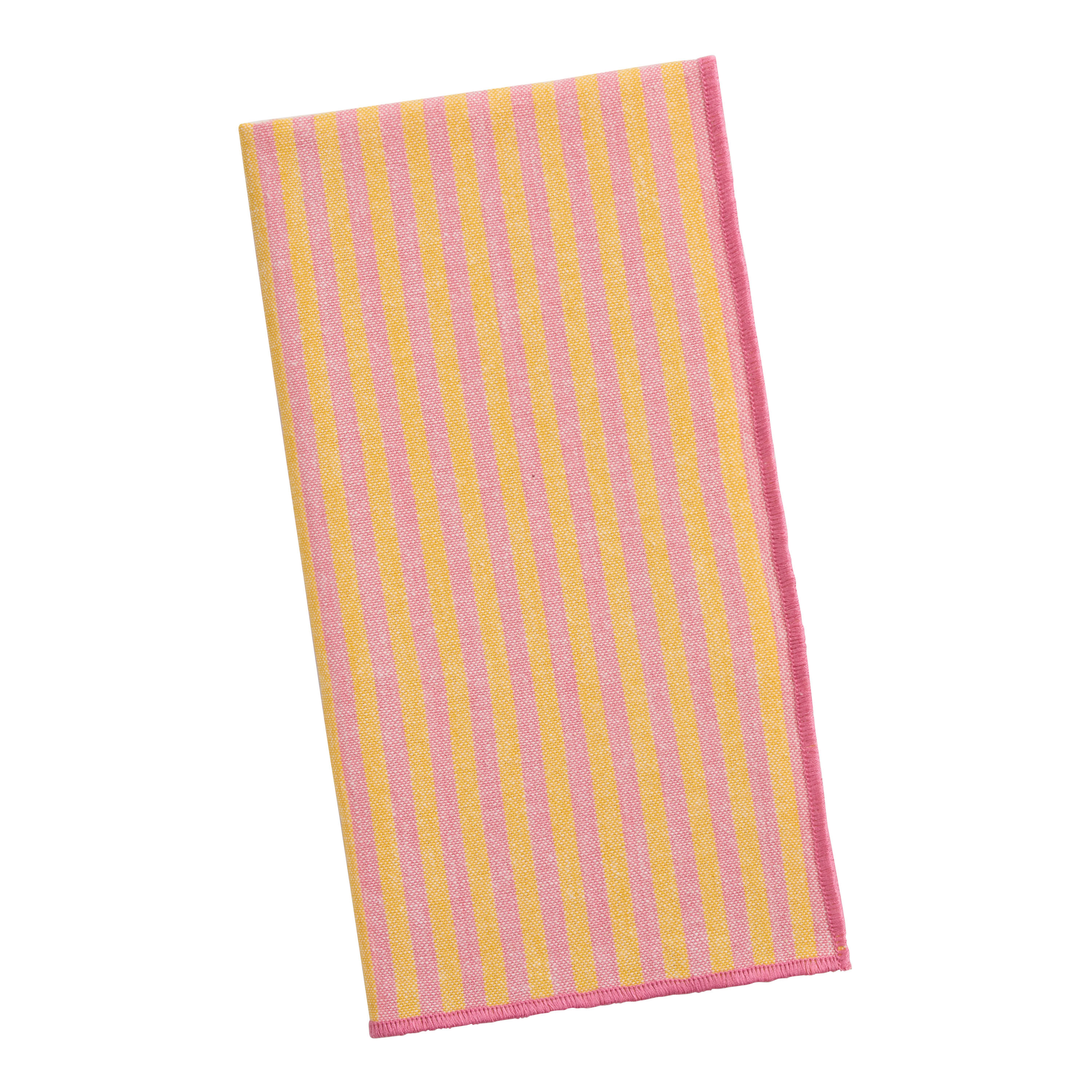Dainty Stripe Picot Napkin - World Market | World Market