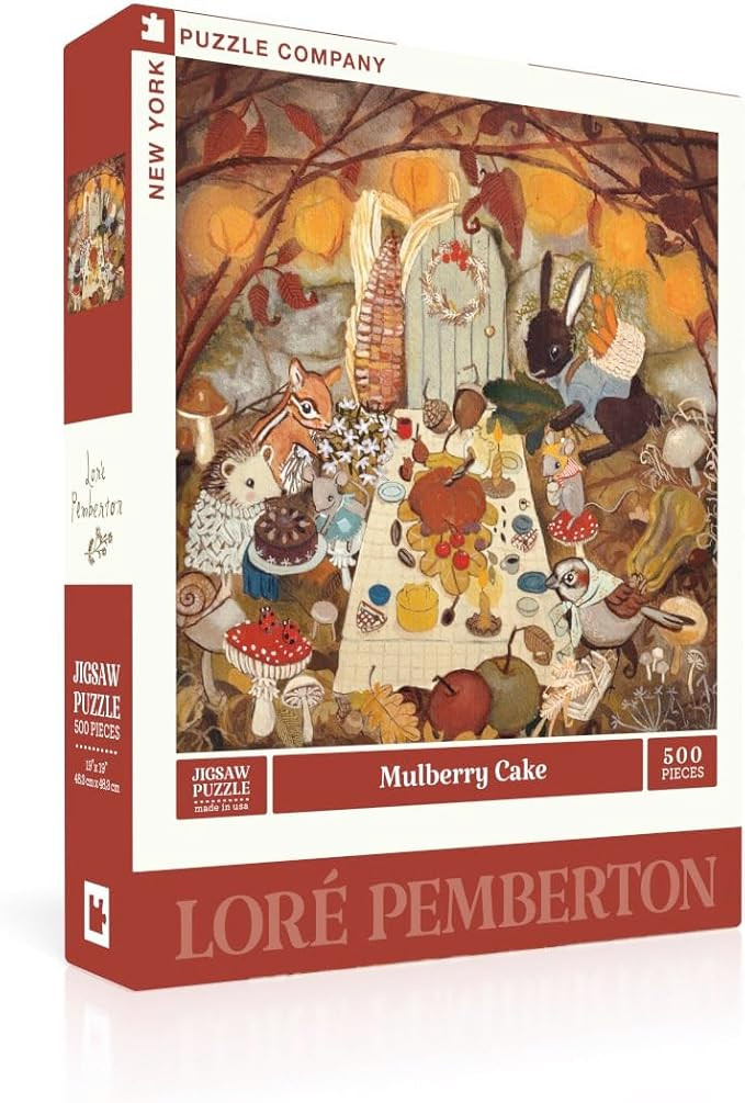 New York Puzzle Company - Loré Pemberton Mulberry Cake - 500 Piece Jigsaw Puzzle for Family Game... | Amazon (US)