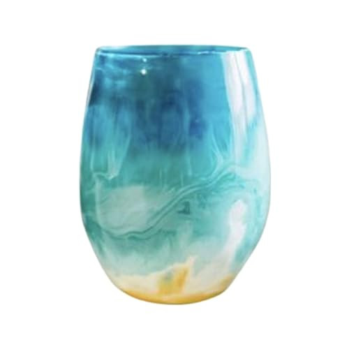 Beach Themed Wine Glass Gift For Mom, Destination Wedding Stemless Wine Glass Gift For Her | Amazon (US)