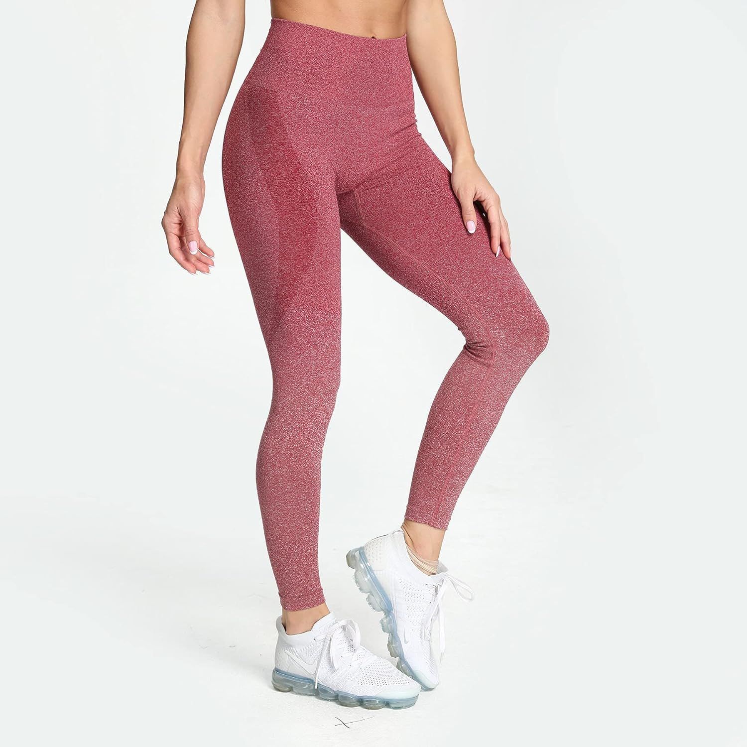 Aoxjox Workout Seamless Leggings for Women Butt Lifting High Waisted Gym Yoga Pants | Amazon (US)
