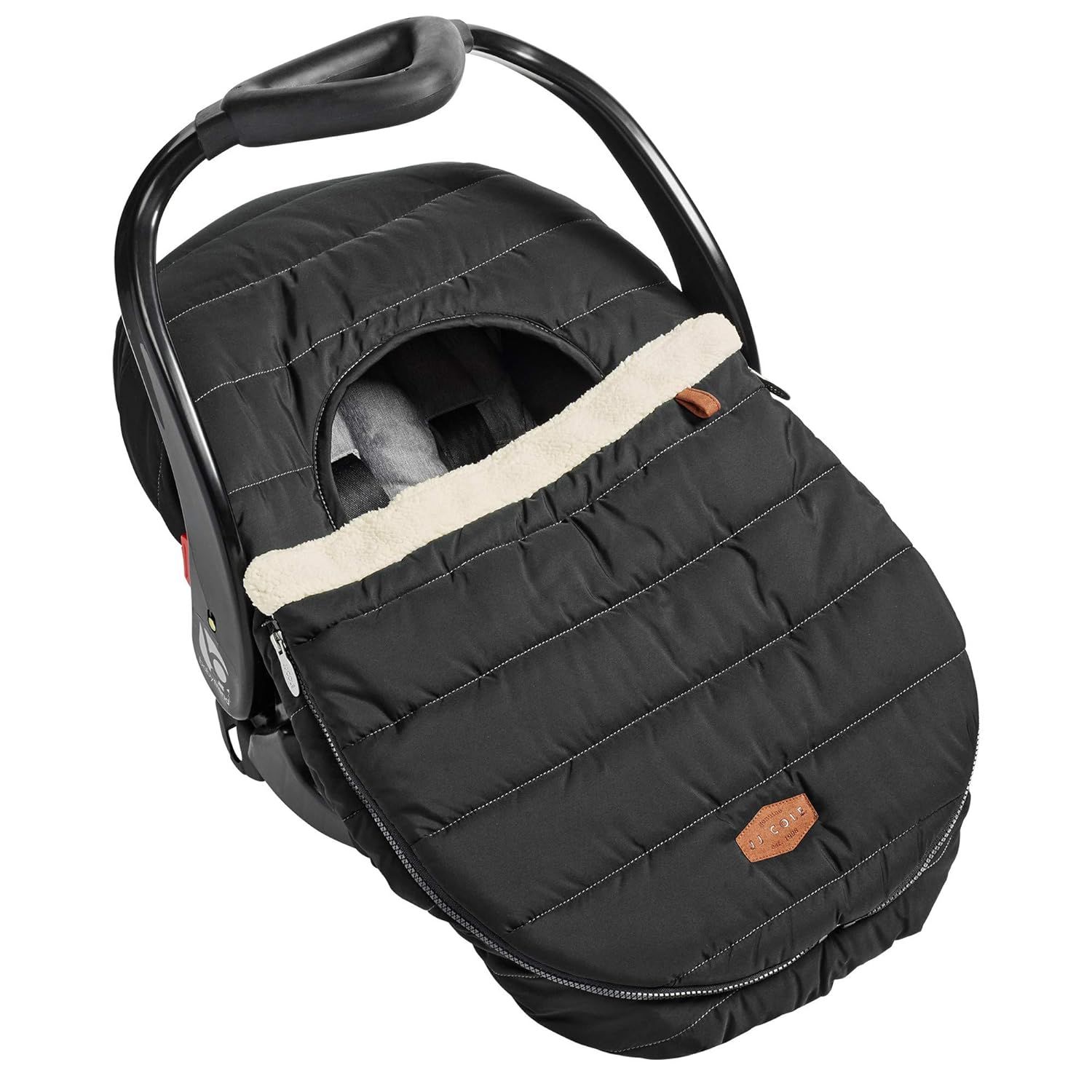 JJ Cole Infant Car Seat Cover, Winter Resistant Stroller and Baby Carrier Cover, Black | Amazon (US)