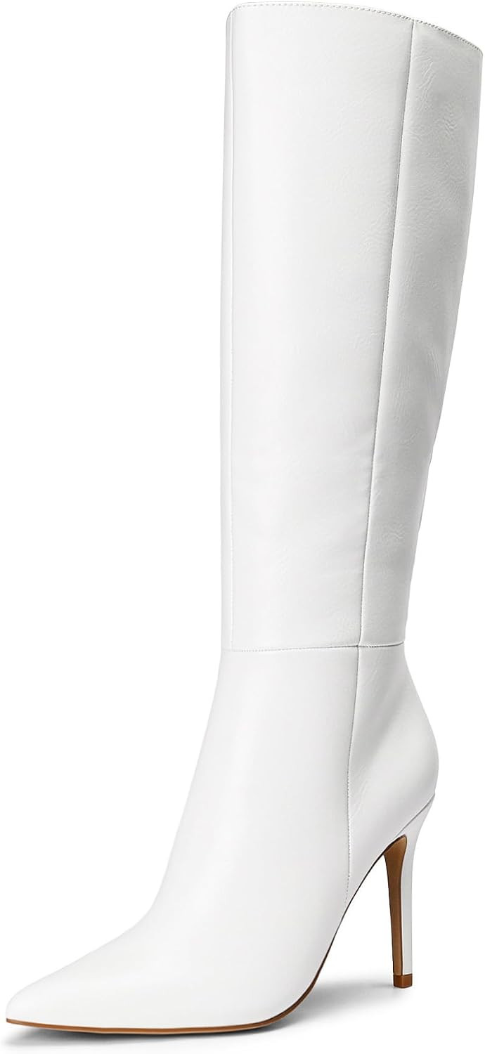 DREAM PAIRS Womens Pointed Stiletto Knee High Boots | Amazon (US)