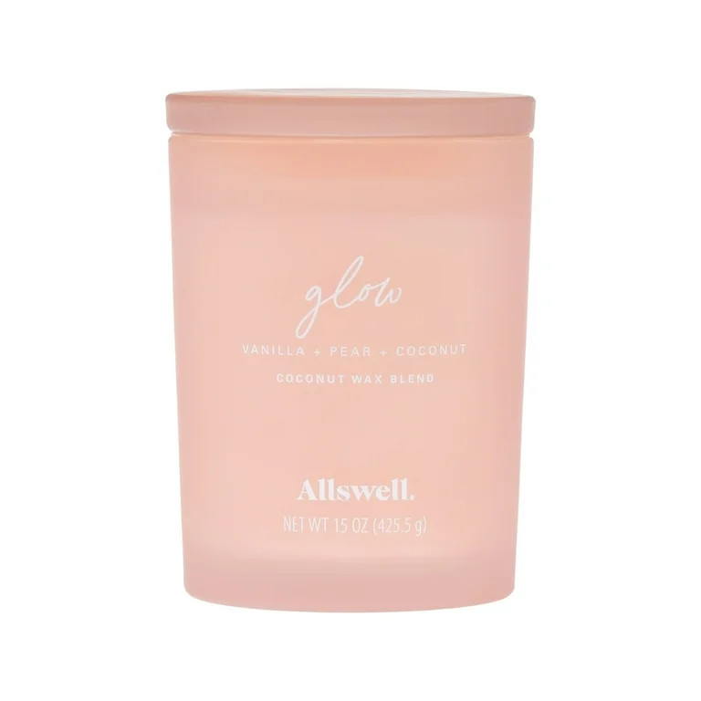 Allswell 15oz Scented 2-Wick Spa Candle - Glow (Vanilla + Pear + Coconut) | Walmart (US)