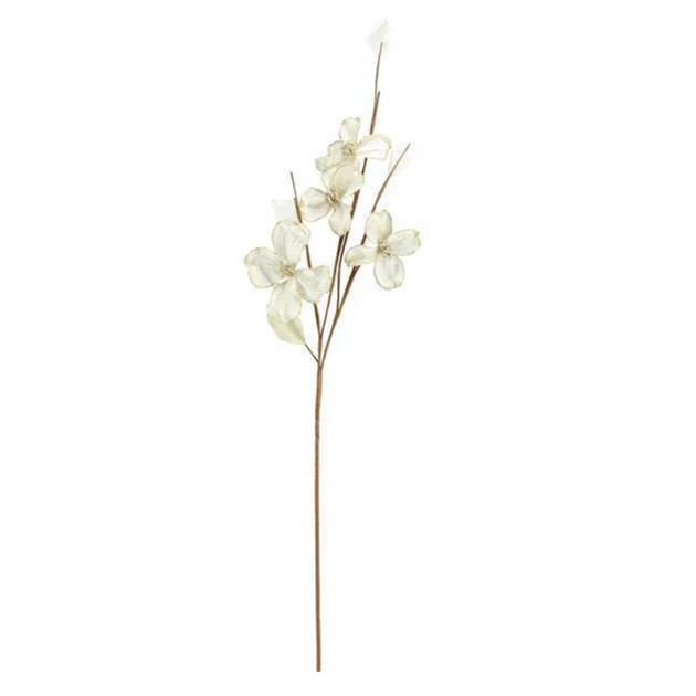 Frosted Dogwood Blossom Tree Stem - Set of 12 | Cailini Coastal