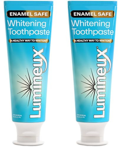Lumineux Teeth Whitening Toothpaste 2 Pack Peroxide Free Enamel Safe for Sensitive Whiter Teeth, Fluoride Free, No Alcohol, Artificial Colors, SLS Free Dentist Formulated - 3.75 Oz | Amazon (US)
