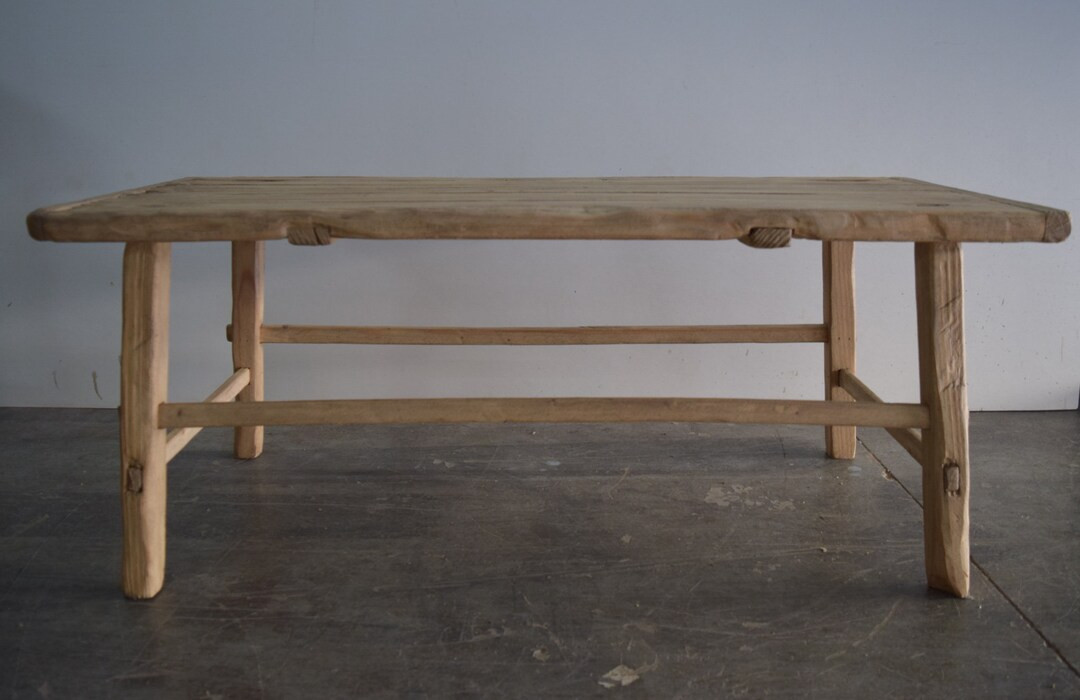 Made To order: Very Large Solid Wood Coffee Table Vintage Style 50" Long | Etsy (US)