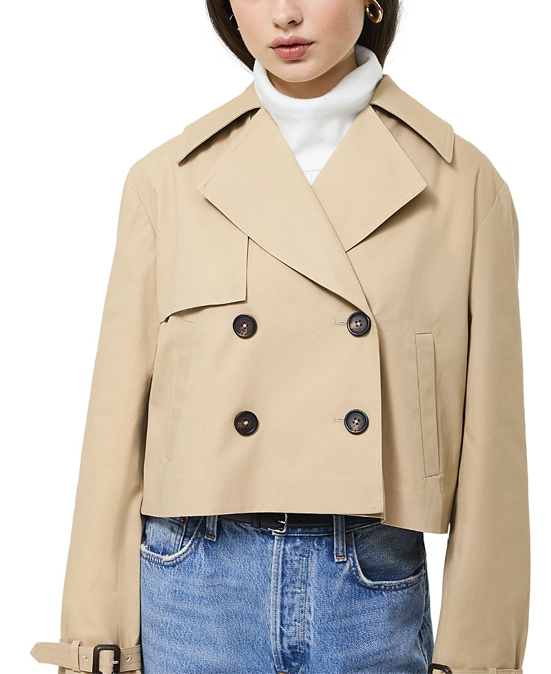 French Connection Cropped Twill Trench Coat | Bloomingdale's (US)