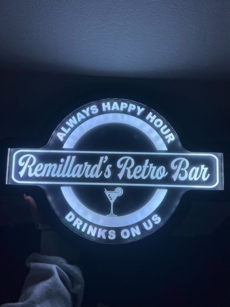Custom bar sign - great seller! Shipped quickly and double checked everything prior 