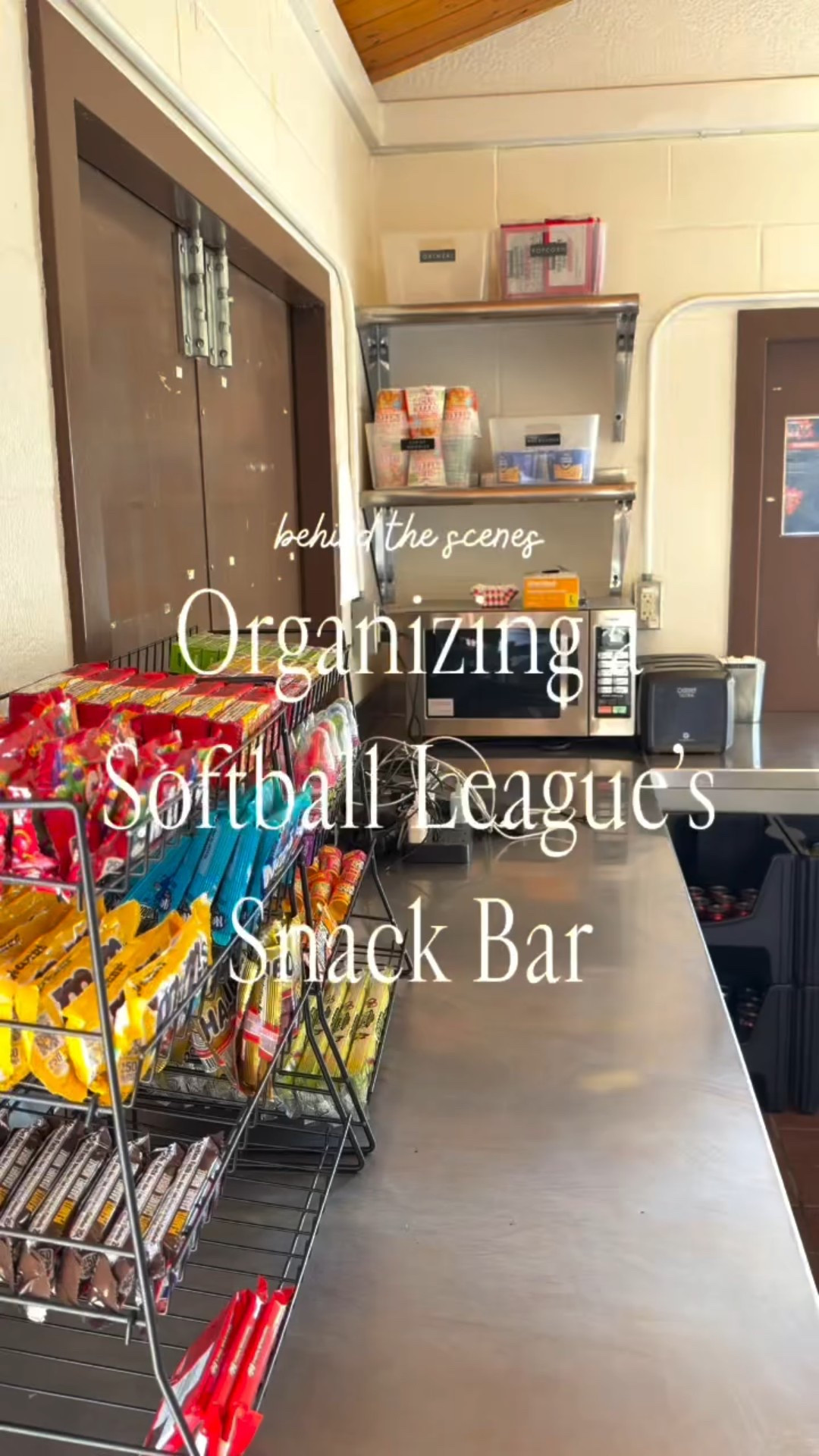 Organizing a Snack Bar! 🍿🍟🥨🥤🌭🥎

Spring Softball Season is Loading… We dusted off our in-person organizing hats to help our local softball league again @eastvalegirlssoftball today!

It was so much fun getting to dial in every little detail of this space knowing that it will be so helpful to keep them organized all season long and beyond!

This Snack Bar is ready to knock it our of the park!

Grateful for our partnership with EGSA over the years 🫶🏽 
Stay tuned for more… 👀

#neatlyembellished #professionalorganizer #softball #eastvalegirlssoftball #softballmom
