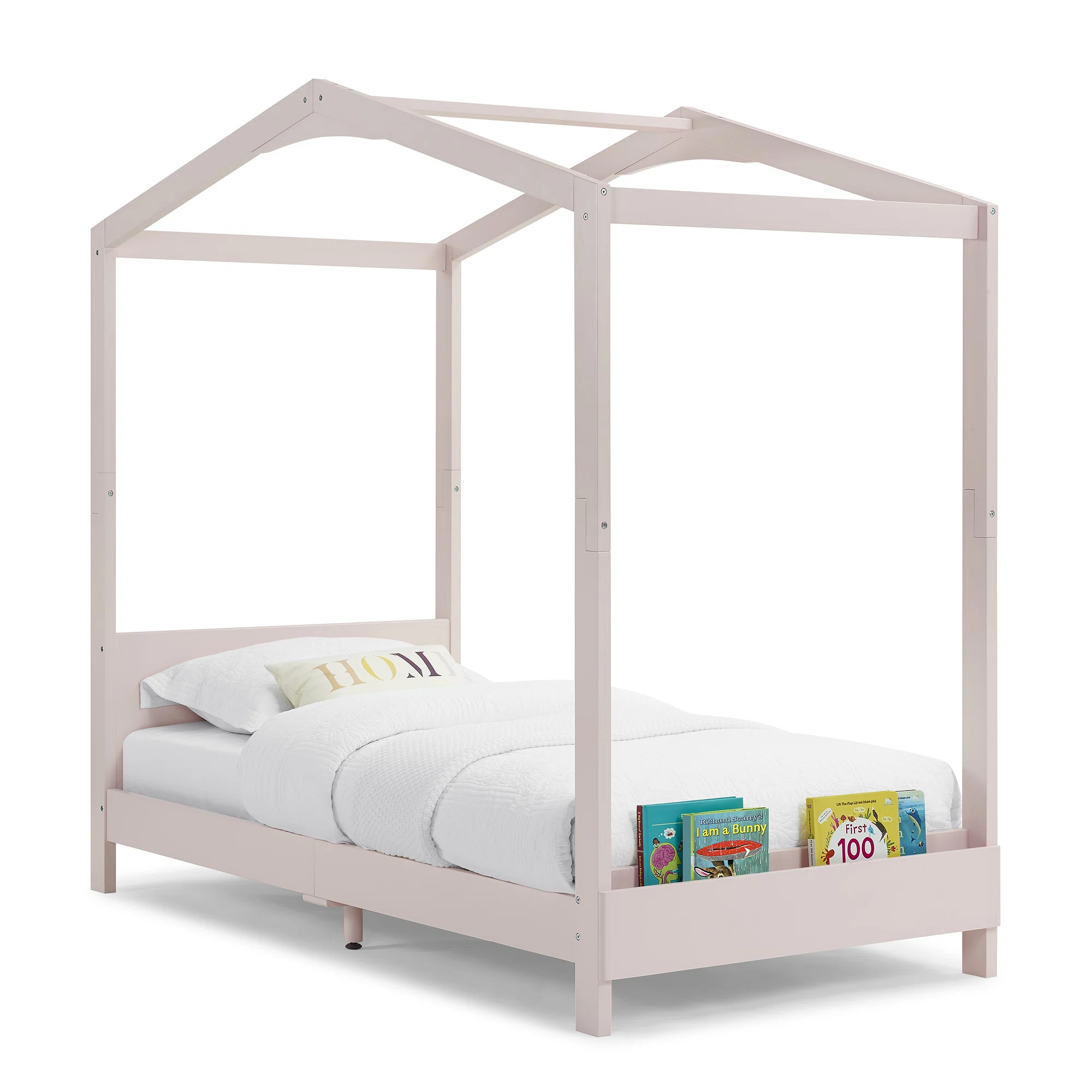 Twin Solid Wood Platform Standard Bed with Shelves by Delta Children | Wayfair North America
