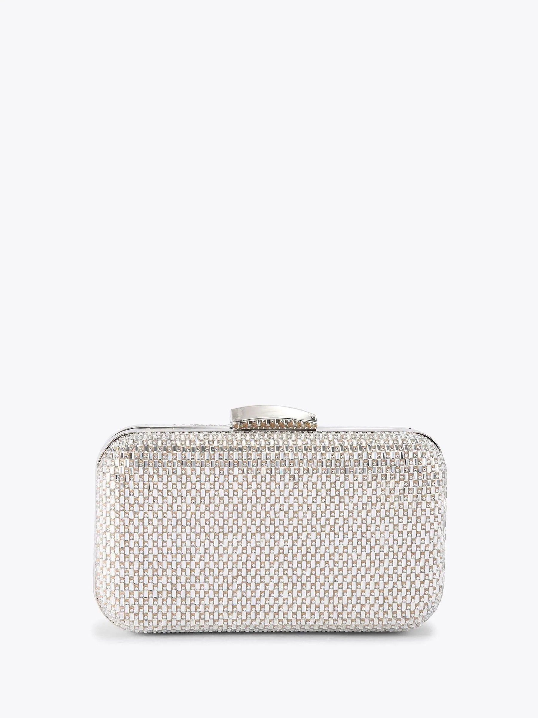 KG Kurt Geiger KG Kurt Geiger Silver Box Clutch Fleur Box Bag | Next US