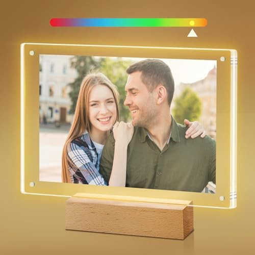 Light up Picture Frame 5x7, Color-Changing Led Picture Frame, Love Photo Frames for Couple, Cute ... | Amazon (US)