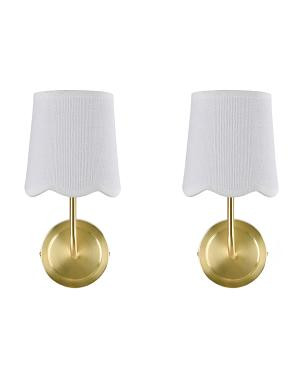 2Pk 13.25In Scalloped Sconces | TJ Maxx