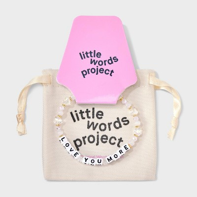 Little Words Project "Love You More" Beaded Bracelet - Cotton Candy Quartz | Target