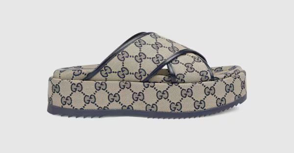 Gucci Women's GG platform slide sandal | Gucci (US)