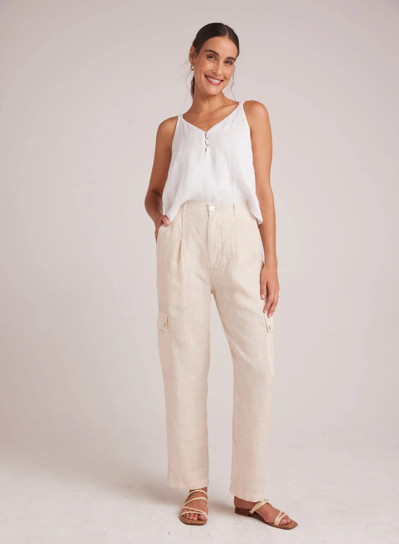 PLEATED CARGO TROUSERS SMBTN - Bella Dahl | Bella Dahl