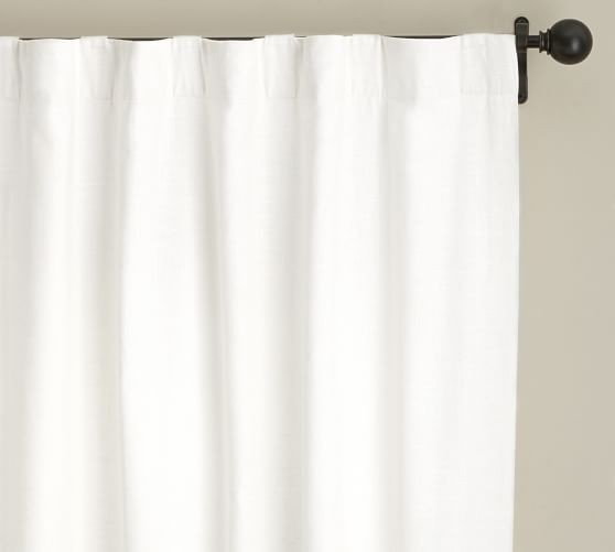 Emery Linen Blackout Curtain | Pottery Barn (US)