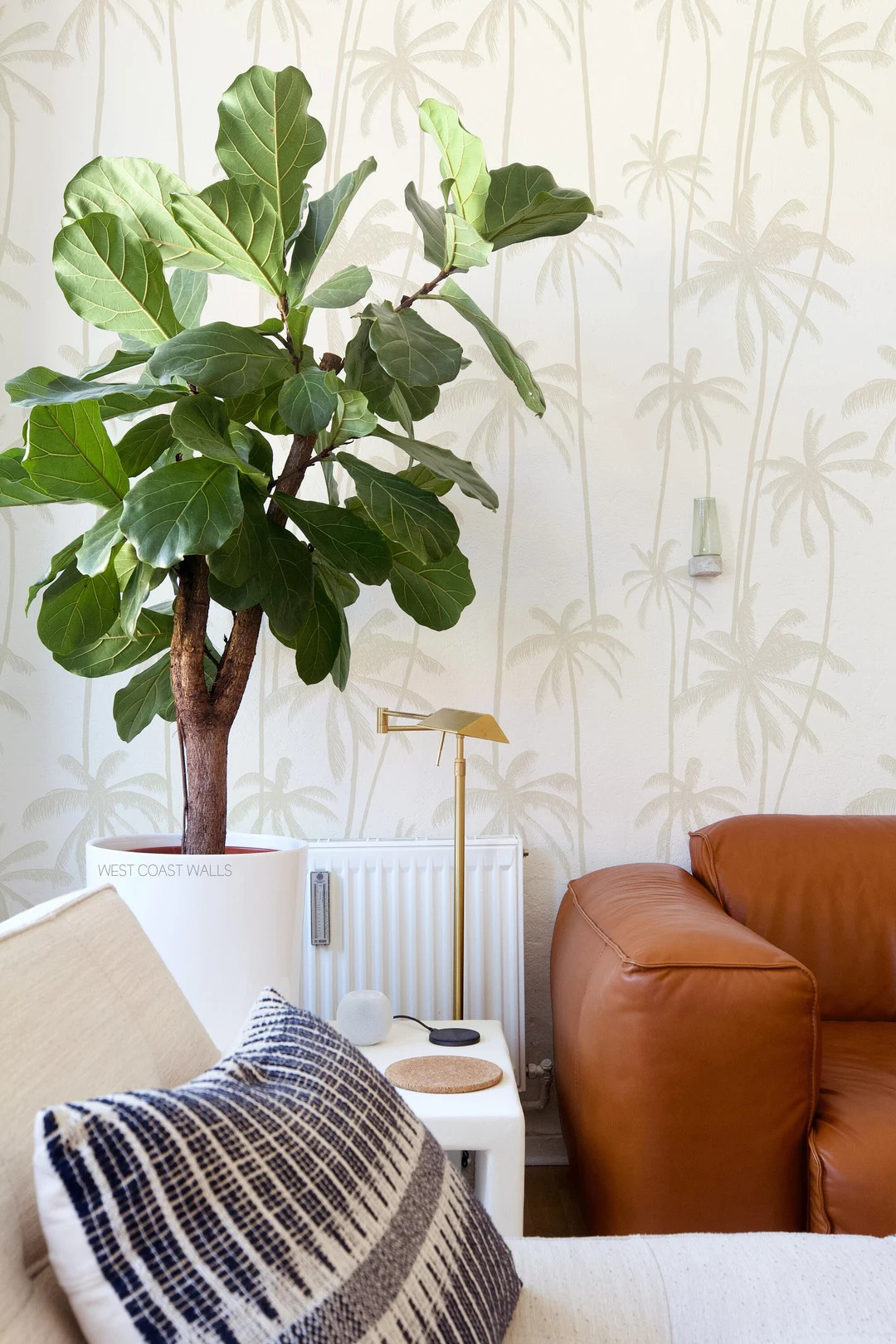 Palm Tree Silhouette Wallpaper / Palm Wallpaper / Palm Leaves / Tropical Plants Wallpaper / Coast... | Etsy (US)