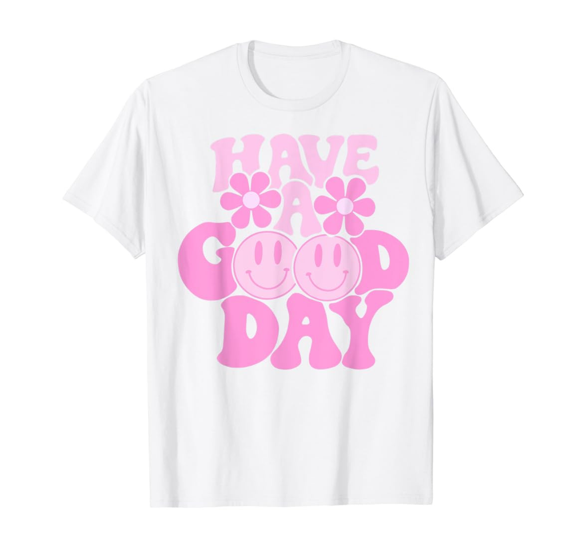 Have A Good Day Retro Tshirt - Smile Face Preppy Aesthetic T-Shirt | Amazon (US)