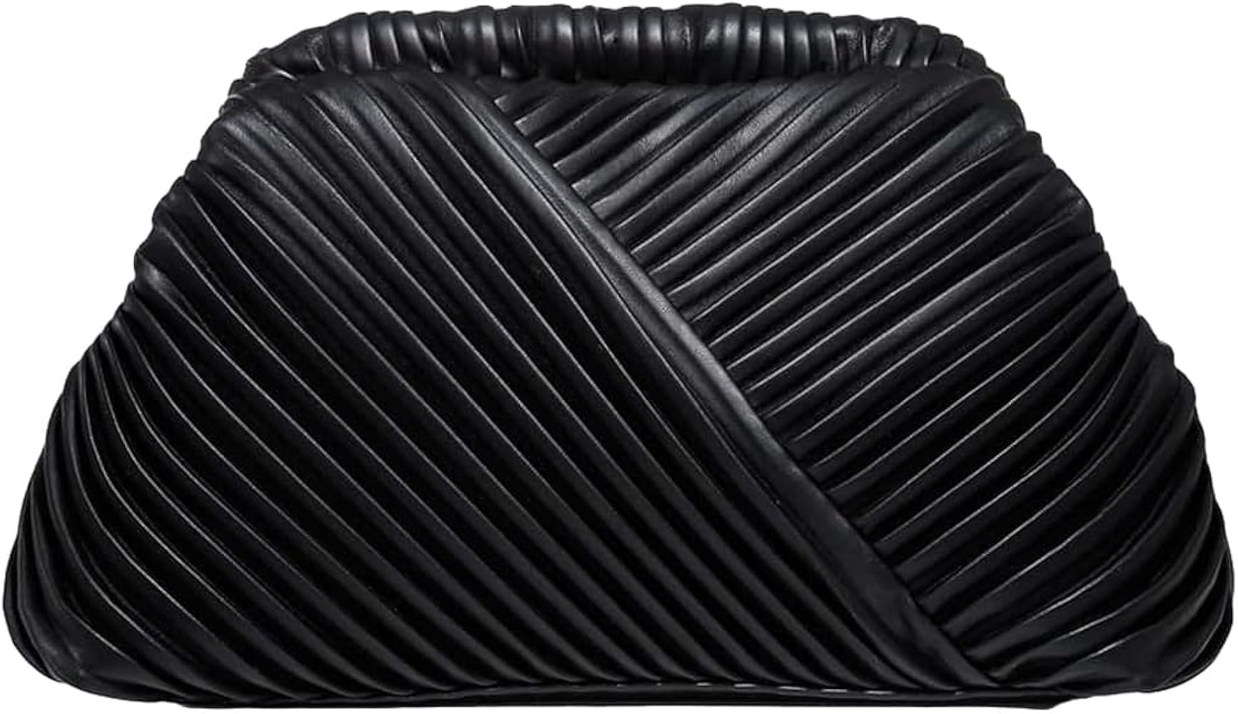 Verdusa Women's Ruched Clutch Handbags PU Leather Evening Bag Mini Purse | Amazon (US)