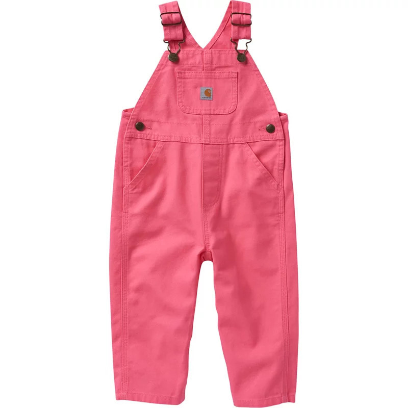 Carhartt Toddler Girls' Canvas Bib Loose Fit Overalls | Academy Sports + Outdoors