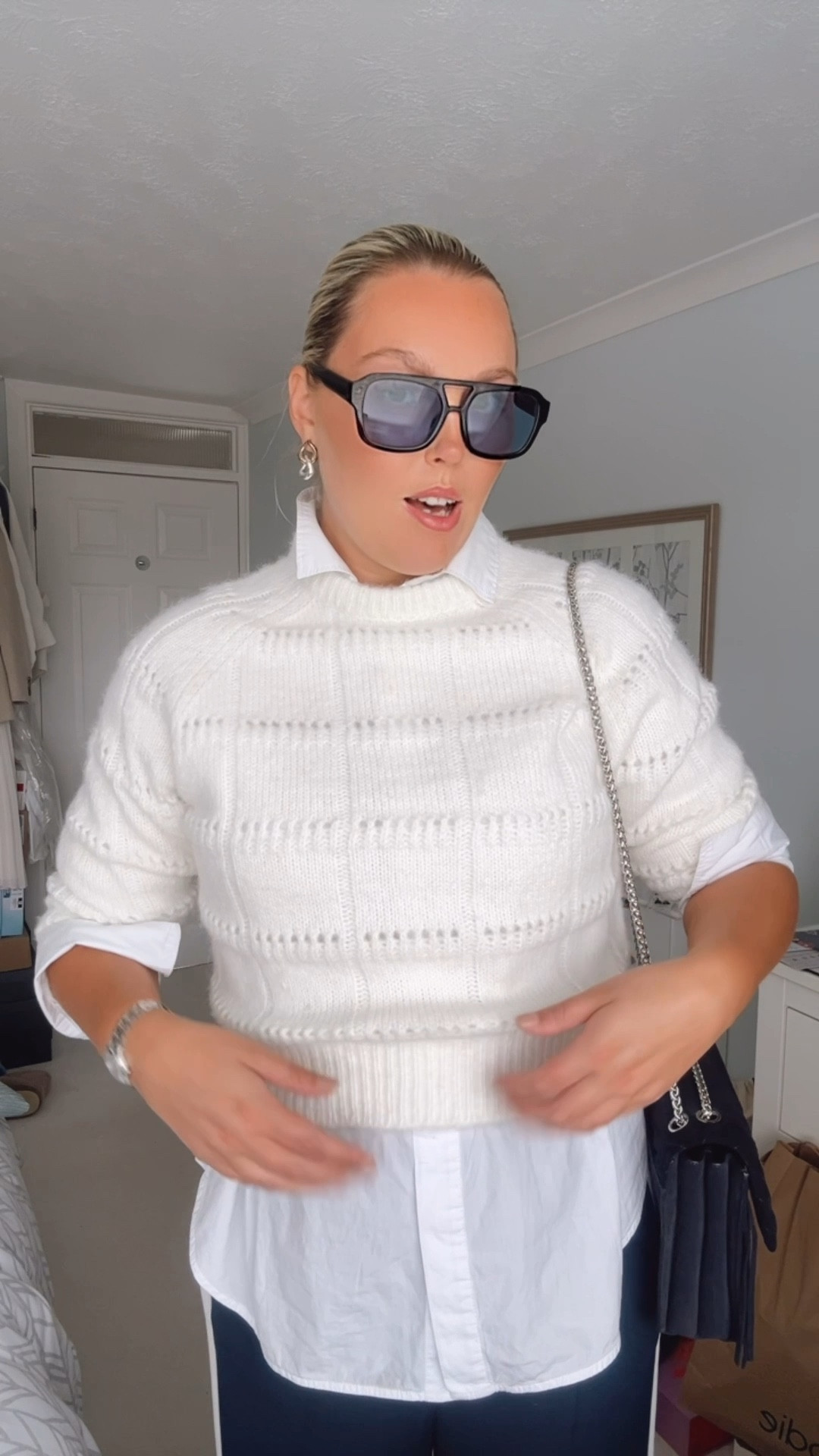 Little ootd, I keep trying to dress autumnal but it’s warm!! Jumper is from Peruna at Marks & Spencer 

#LTKeurope #LTKstyletip #LTKbag