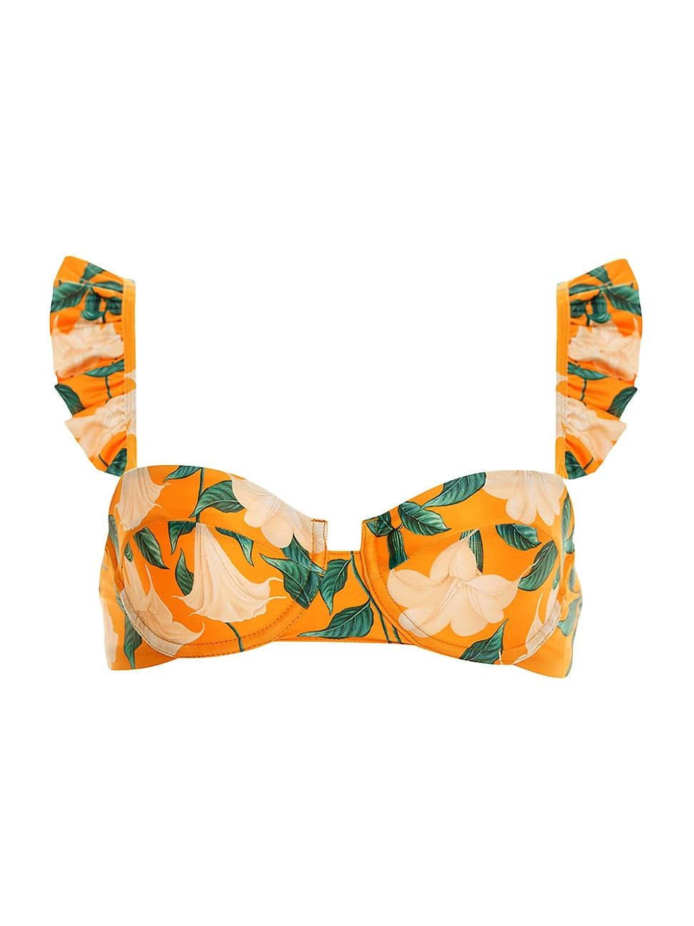 Women's Curandera Kiwi Sabanero Dorado Bikini Top - Orange - Size Medium | Saks Fifth Avenue