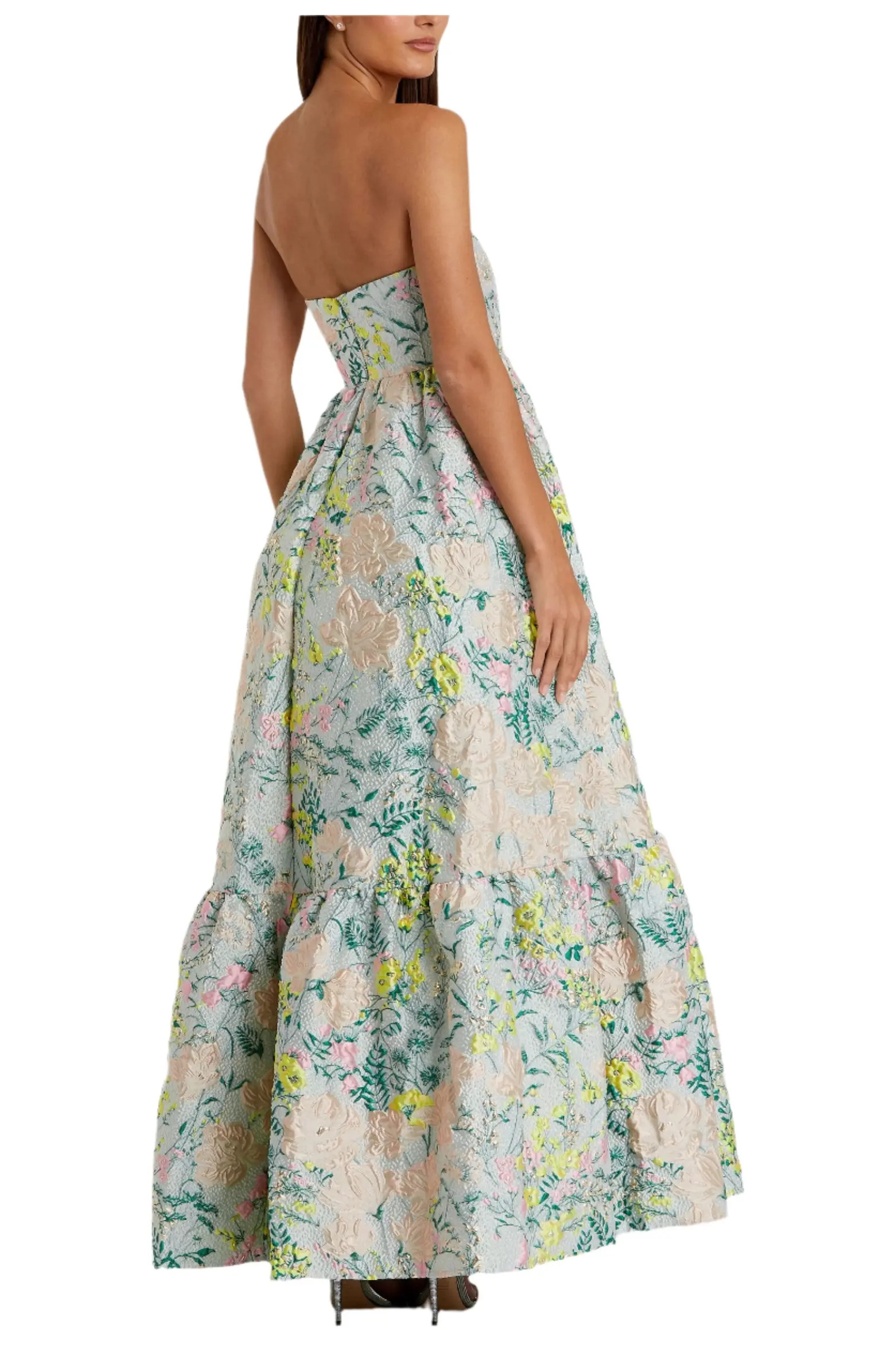 Mac Duggal Floral Brocade Strapless A Line Gown | Nordstrom | Nordstrom
