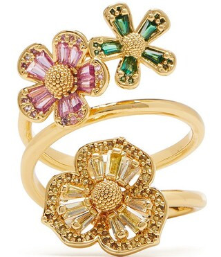 kate spade new york Fleurette Crystal Wrap Statement Ring | Dillard's | Dillard's