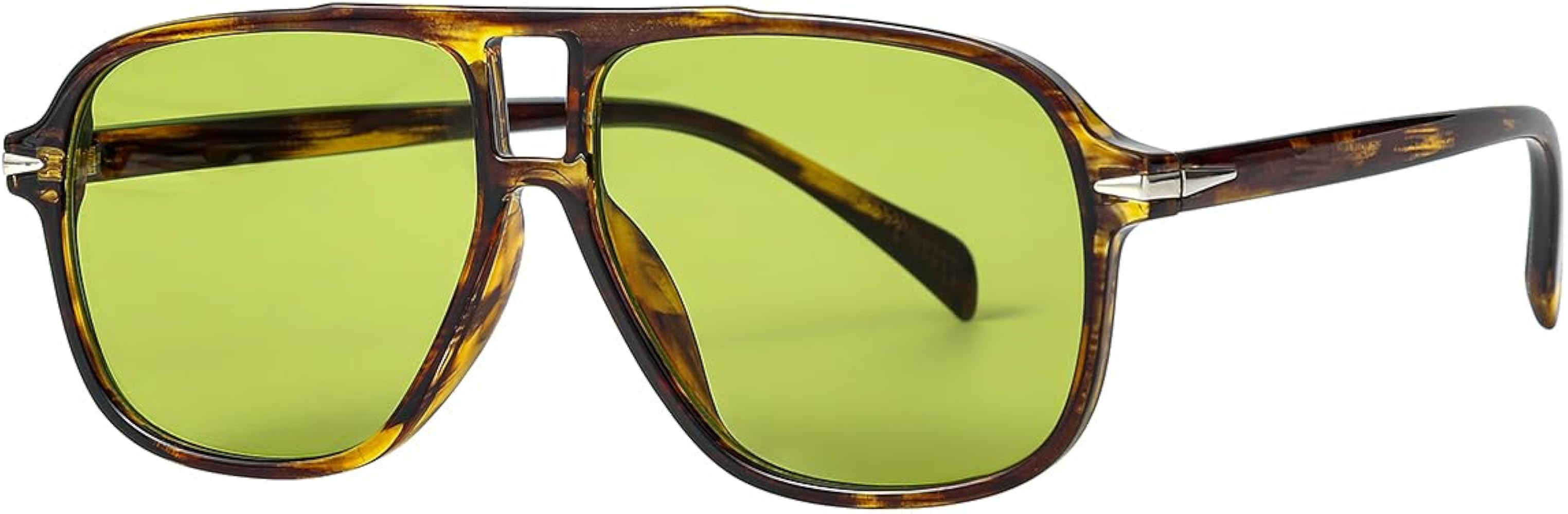 NIDOVIX Retro Aviator Sunglasses for Women Men Vintage 70s Square Classic Aviator Shades Sun Glas... | Amazon (US)