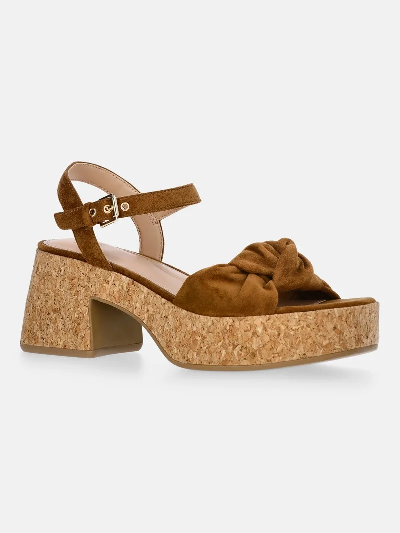 Time and Tru Women's Cork Knot Sandals | Walmart (US)