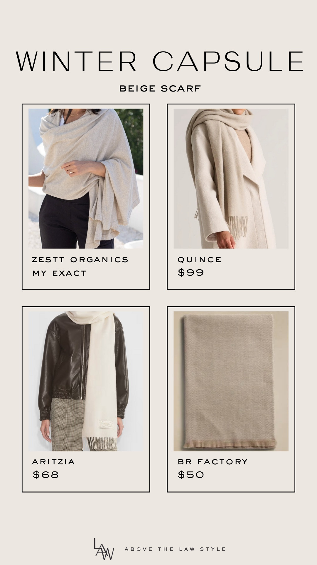 Winter Capsule: Beige Scarf

#LTKFindsUnder100 #LTKFindsUnder50 #LTKStyleTip