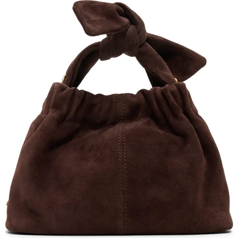 Ted Baker London Emily Suede Top Knot Bag in Black Combo at Nordstrom Rack | Nordstrom Rack