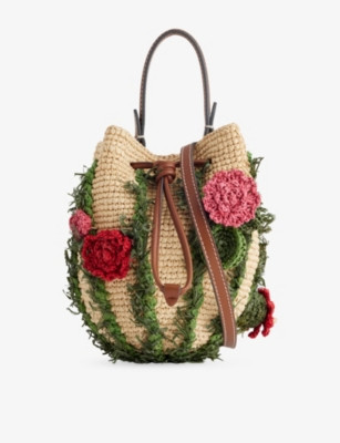 Cactus Raffia Cross-Body Bag | Selfridges