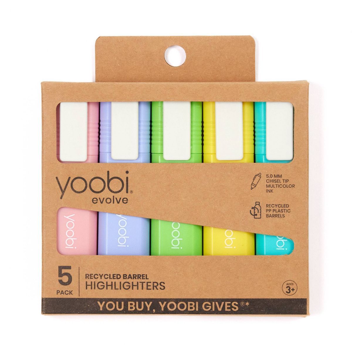 5pk Highlighters Multicolor - Yoobi™ | Target