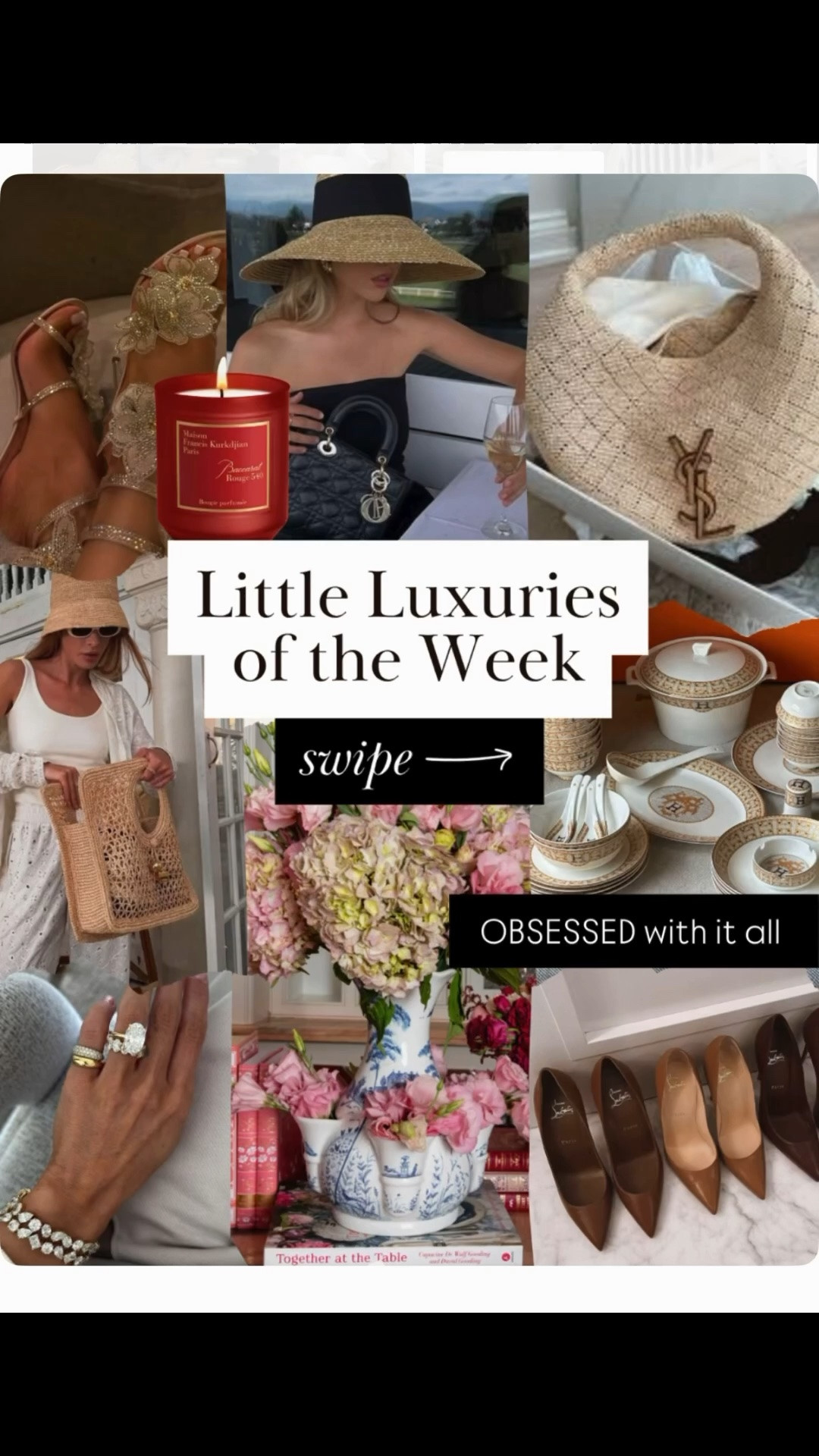 Little luxuries of the week. I love all these!  The most beautiful vases, luxury candle, cream, Hermes plates, Louboutins and more.

#LTKdayinmylife #LTKootd #LTKBeauty