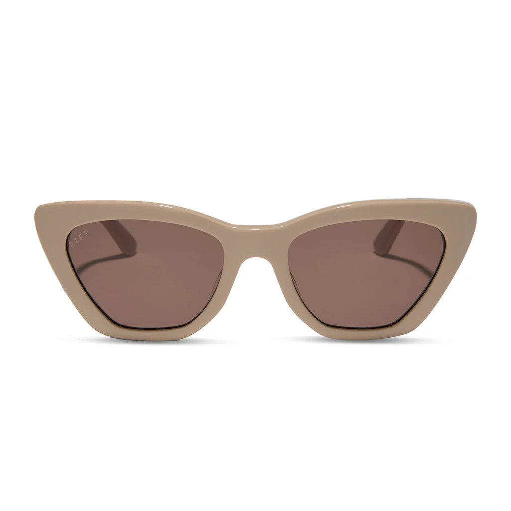 CAMILA - ALMOND + BROWN SUNGLASSES | DIFF Eyewear