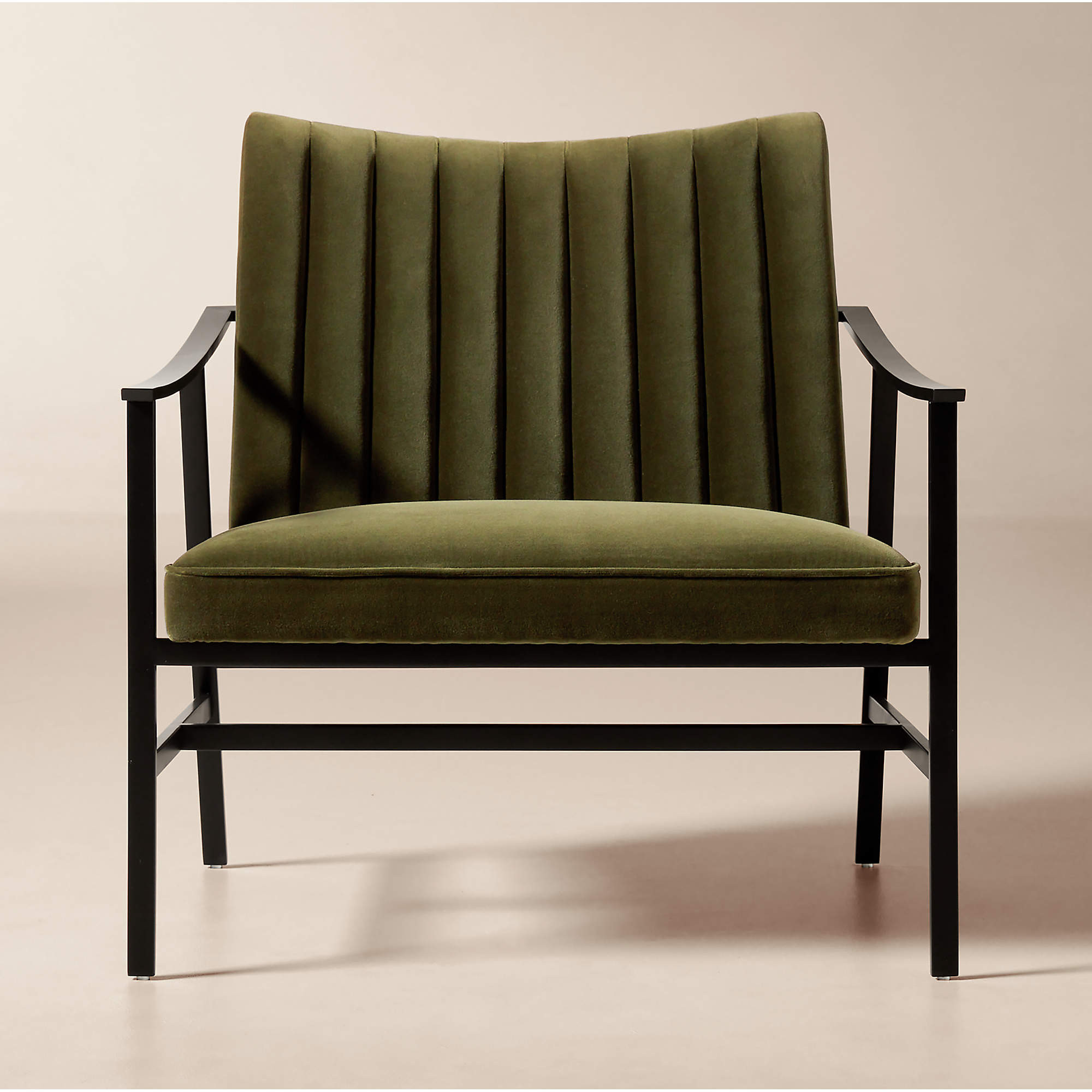 Blair Green Velvet Accent Chair by Paul McCobb Set of 2 + Reviews | CB2 | CB2