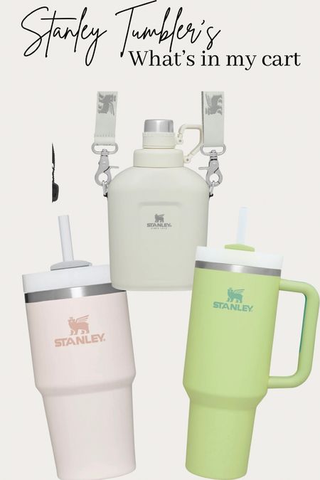 #Stanley tumblers that I just ordered for spring!! The one with straps will be perfect for hikes & walks! 

#LTKGiftGuide #LTKhome #LTKfit