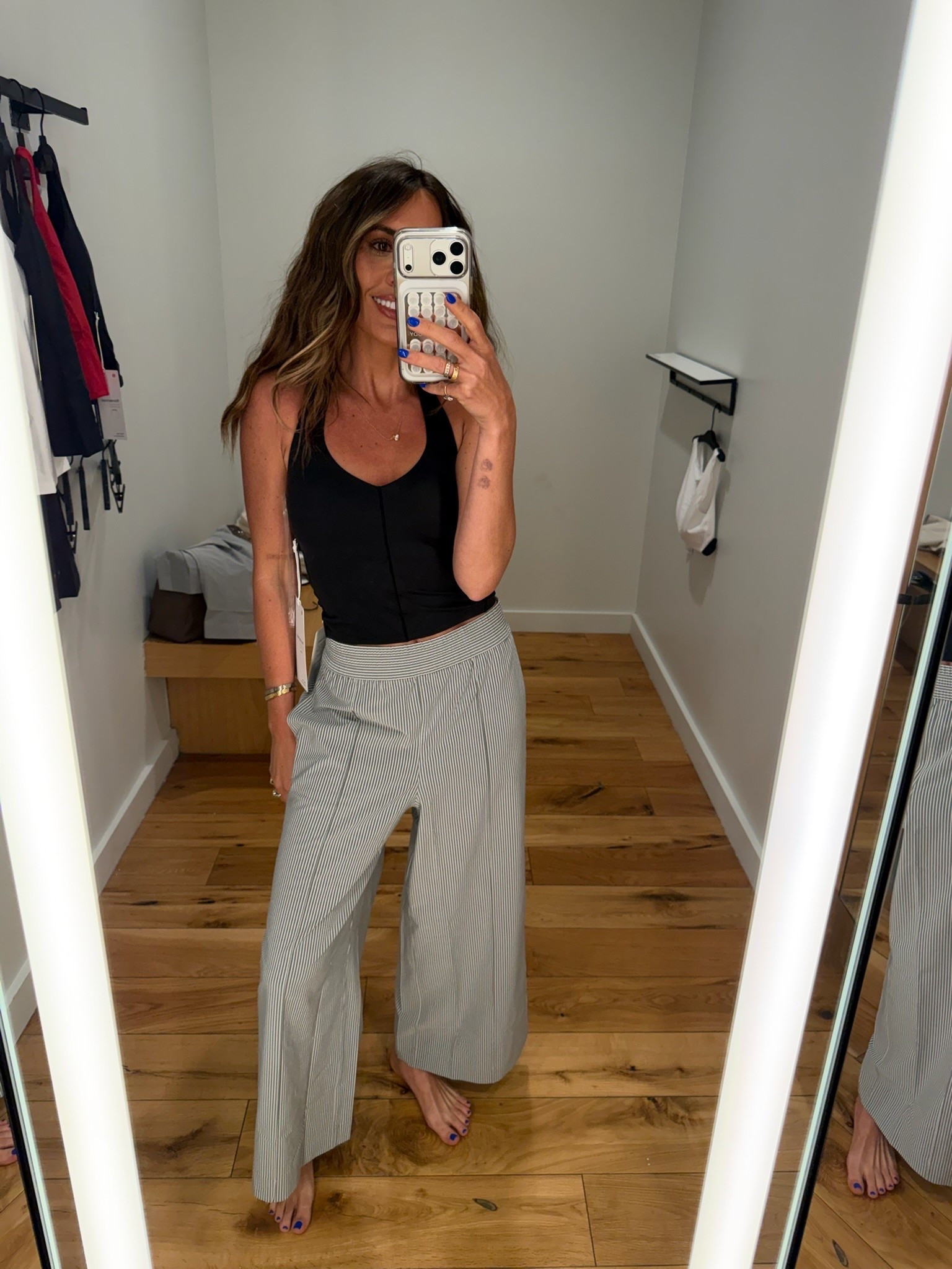 Size xs top and xs bottoms - in crop length

Lululemon, activewear, halter tank, cropped pants, casual outfit, comfy outfit

#LTKootd #LTKSeasonal #LTKActive