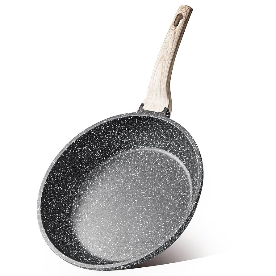 CAROTE Non Stick Frying Pans,Nonstick Granite Fry Pan Egg Pan Omelet Pans, Stone Cookware Chef's ... | Amazon (US)
