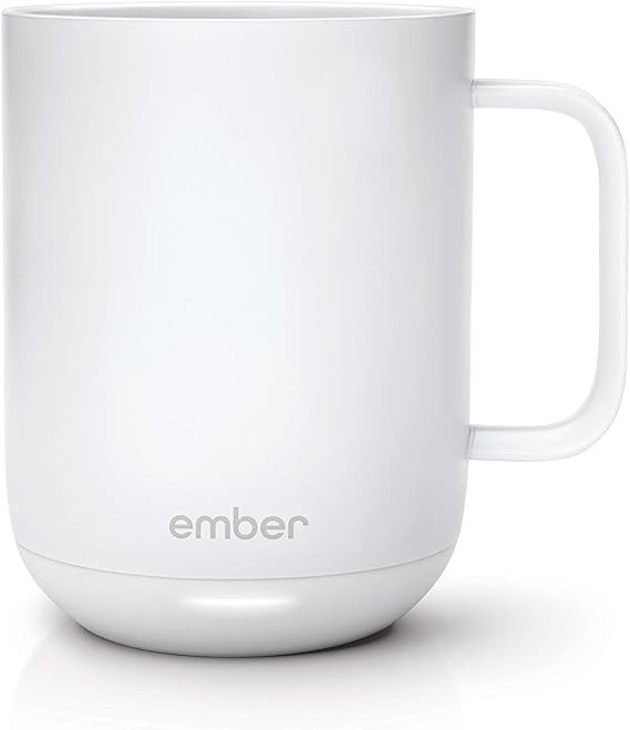 Ember Temperature Control Smart Mug, 10 Ounce, 1-hr Battery Life, White - App Controlled Heated C... | Amazon (US)