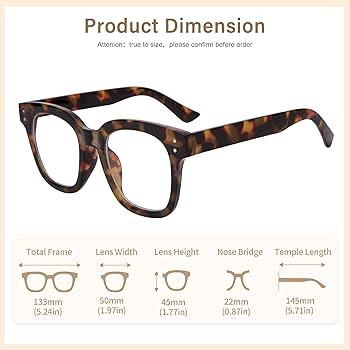 Madison Avenue Women Blue Light Glasses,Oversize, Anti Eyestrain & UV Protection Computer Eyeglas... | Amazon (US)