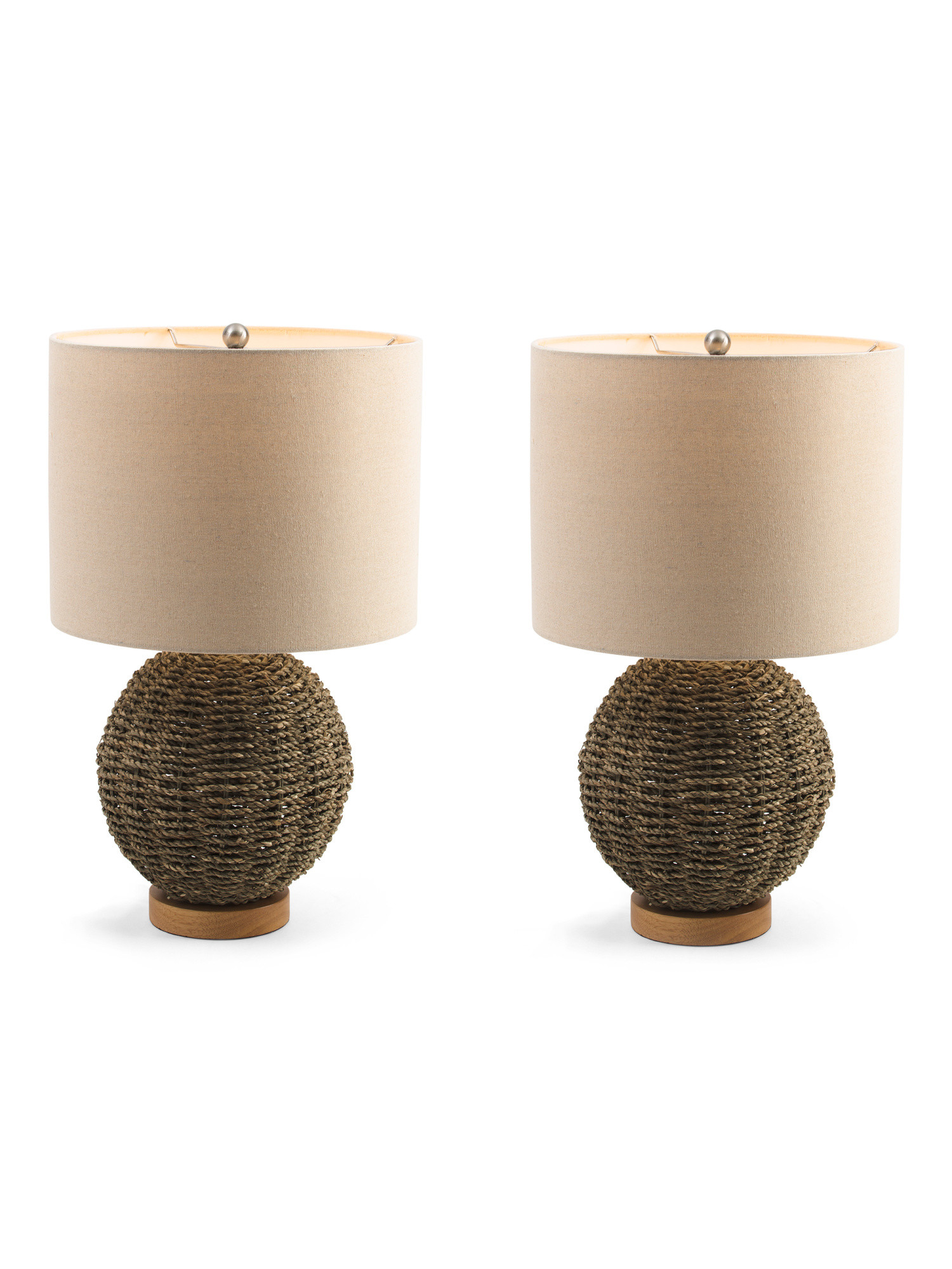 Set Of 2 Rattan Lamps | TJ Maxx
