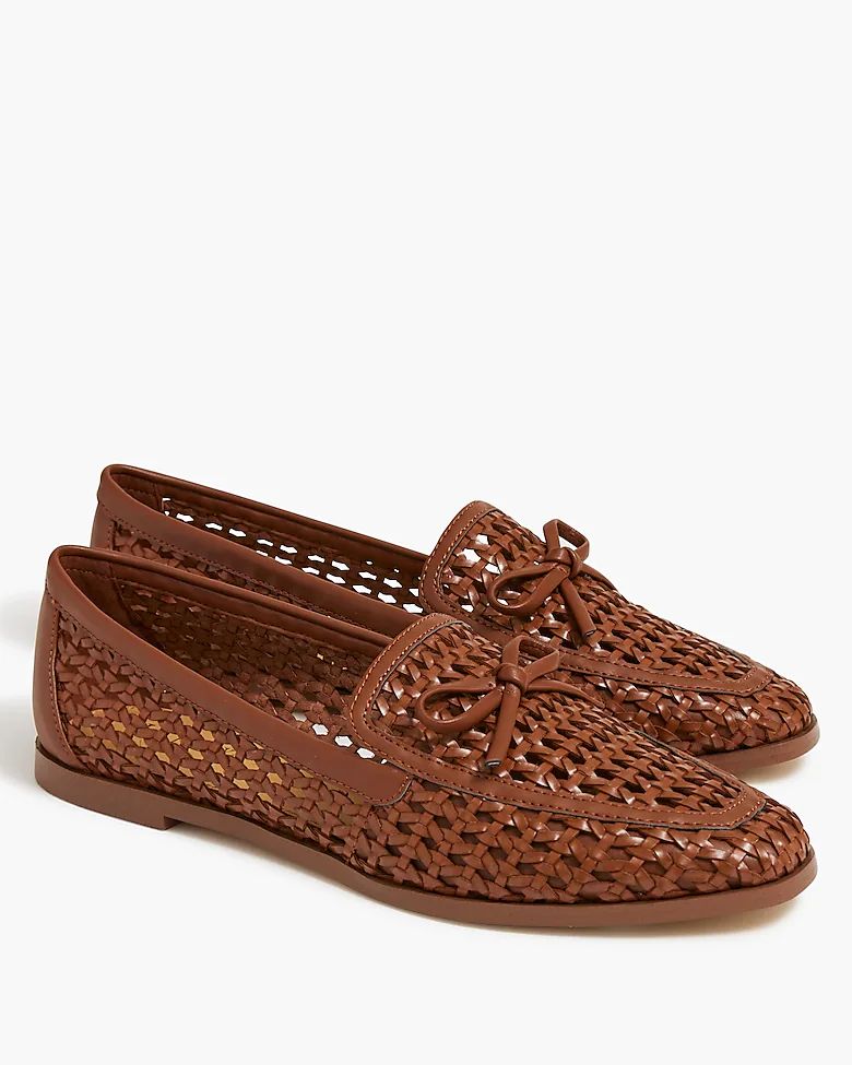 Woven bow loafers | J.Crew Factory