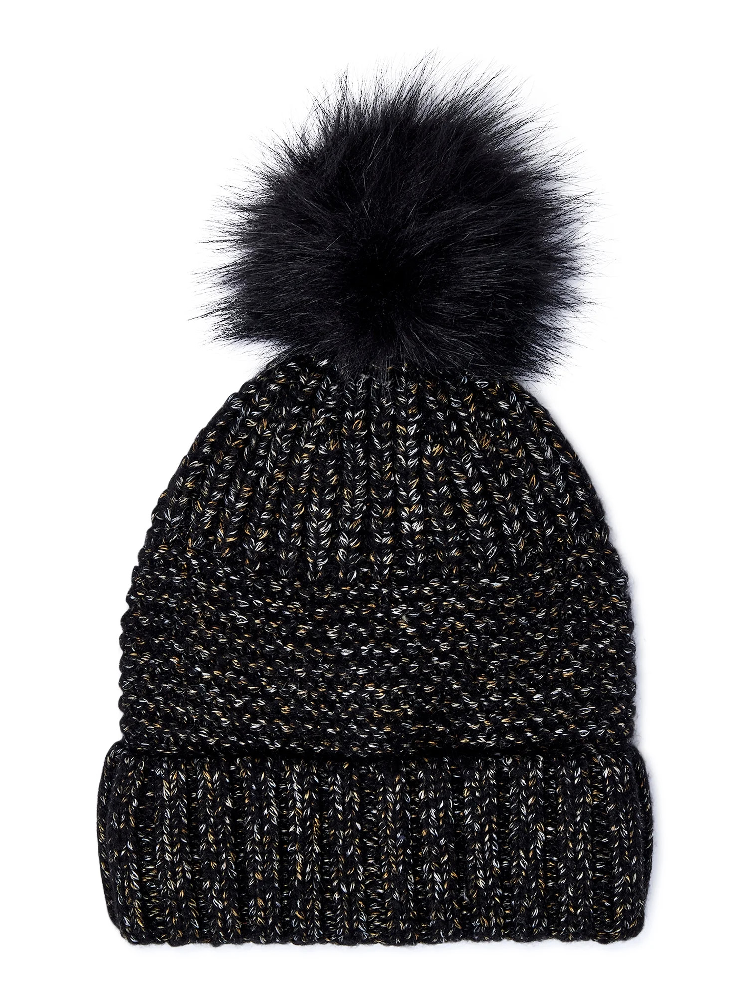 Time and Tru Women's Knit Hat with Pom Pom - Walmart.com | Walmart (US)