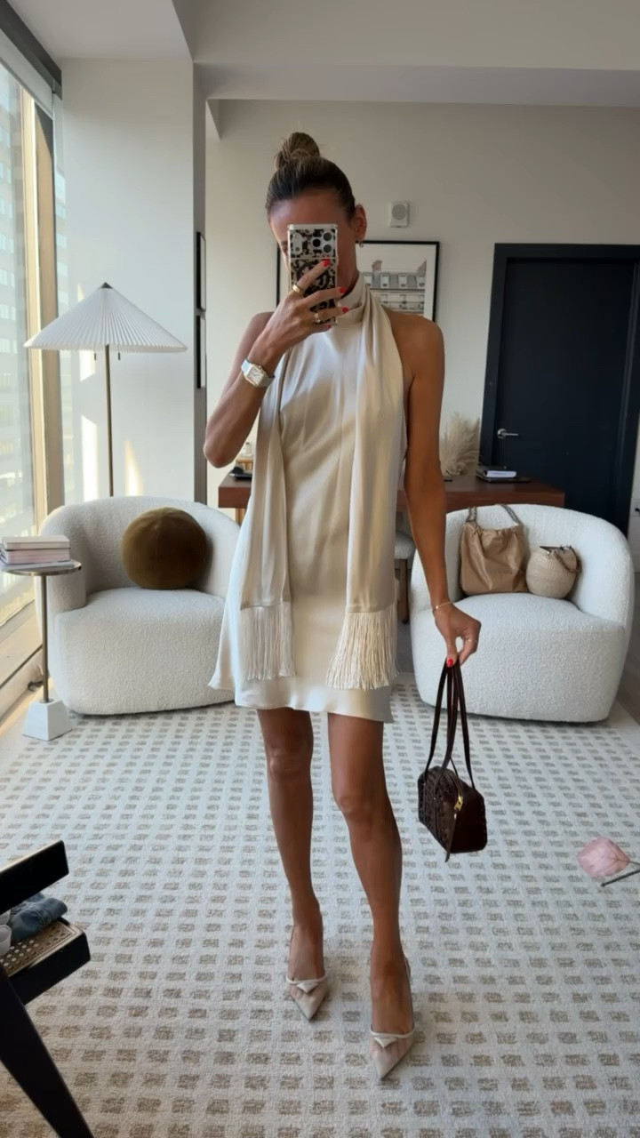 This mini satin dress is a game changer for date nights, cocktail parties, rehearsal dinners, and even Mother’s Day dinner! The sash detail makes it such a unique piece and the color makes it so versatile! Wearing an xs

#LTKgrwm #LTKMothersDay #LTKOver40